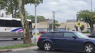 New Jersey Transit 2017 MCI D4500CT #17070 On the 553 Line Leaving Vineland Transportation Center