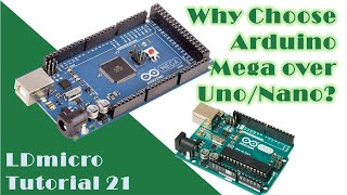 LDmicro 21: Why Choose Arduino Mega over Uno? (Microcontroller PLC Ladder Programming with LDmicro)