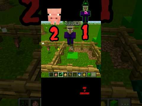 EPIC Battle: Minecraft Pig vs Witch!