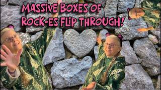 MASSIVE BOXES OF ROCK-ES FLIP THROUGH! These rocks have been packed away for almost 10 years!