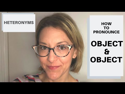 WORD STRESS: How to Pronounce OBJECT & OBJECT - American English Pronunciation Lesson