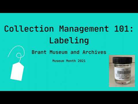 Collection Management 101: Labeling