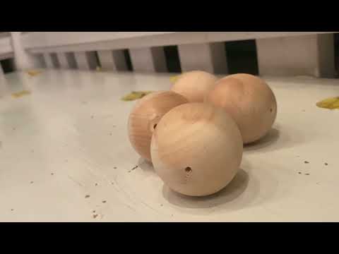 Миниатюра изображения товара Набор заготовок для творчества Брестская Фабрика Сувениров Шар деревянный цельный / ball55-4_x12 (12шт)