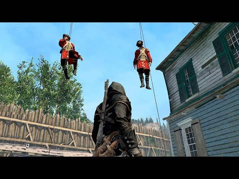 Assassin’s Creed Rogue Rope Dart Kills Only & Dark Assassin Outfit Free Roam & Combat