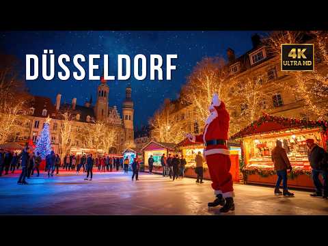 Düsseldorf Christmas Market 🌟| Schadowplatz Weihnachtsmarkt 2025 | Walking Tour in 4K