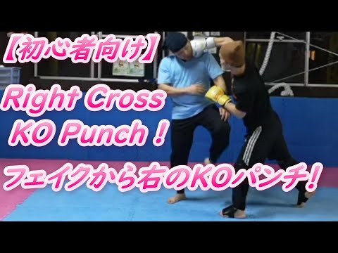 【初心者向け】フェイントから右のKOパンチ ムエタイテクニック #kickboxing #muaythai  #新潟