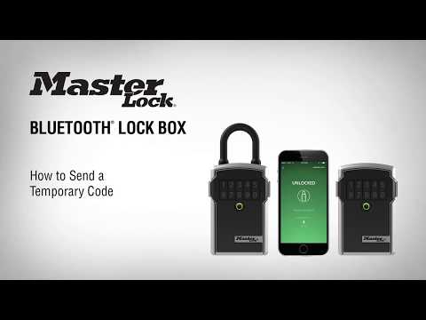 Screen capture of Bluetooth<sup>&reg;</sup> Lock Box - How to Send a Temporary Code