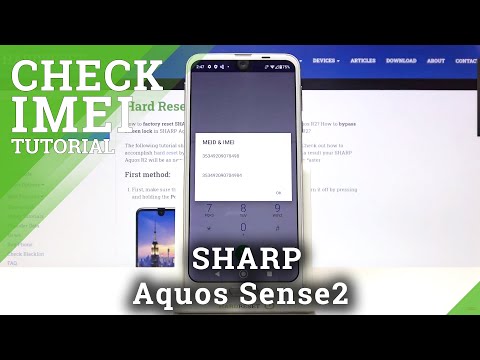 How to Find IMEI and Serial Number in SHARP Aquos Sense2 – IMEI and Serial Number