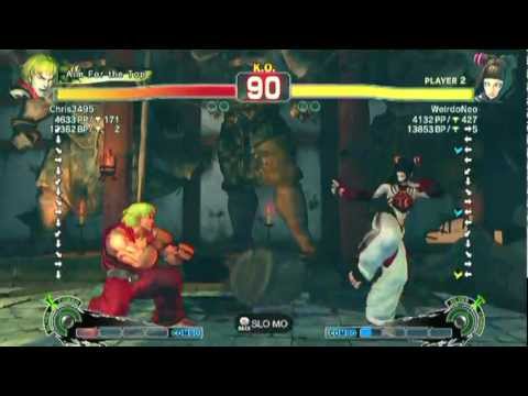 SSF4 AE: Chris3495(Ken) vs WeirdoNeo(Juri) - HD 720p