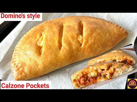 How To Make Dominos Style Calzone Pocket At Home पिज़्ज़ा को टक्कर मारने वाला केल्जोन पॉकेट