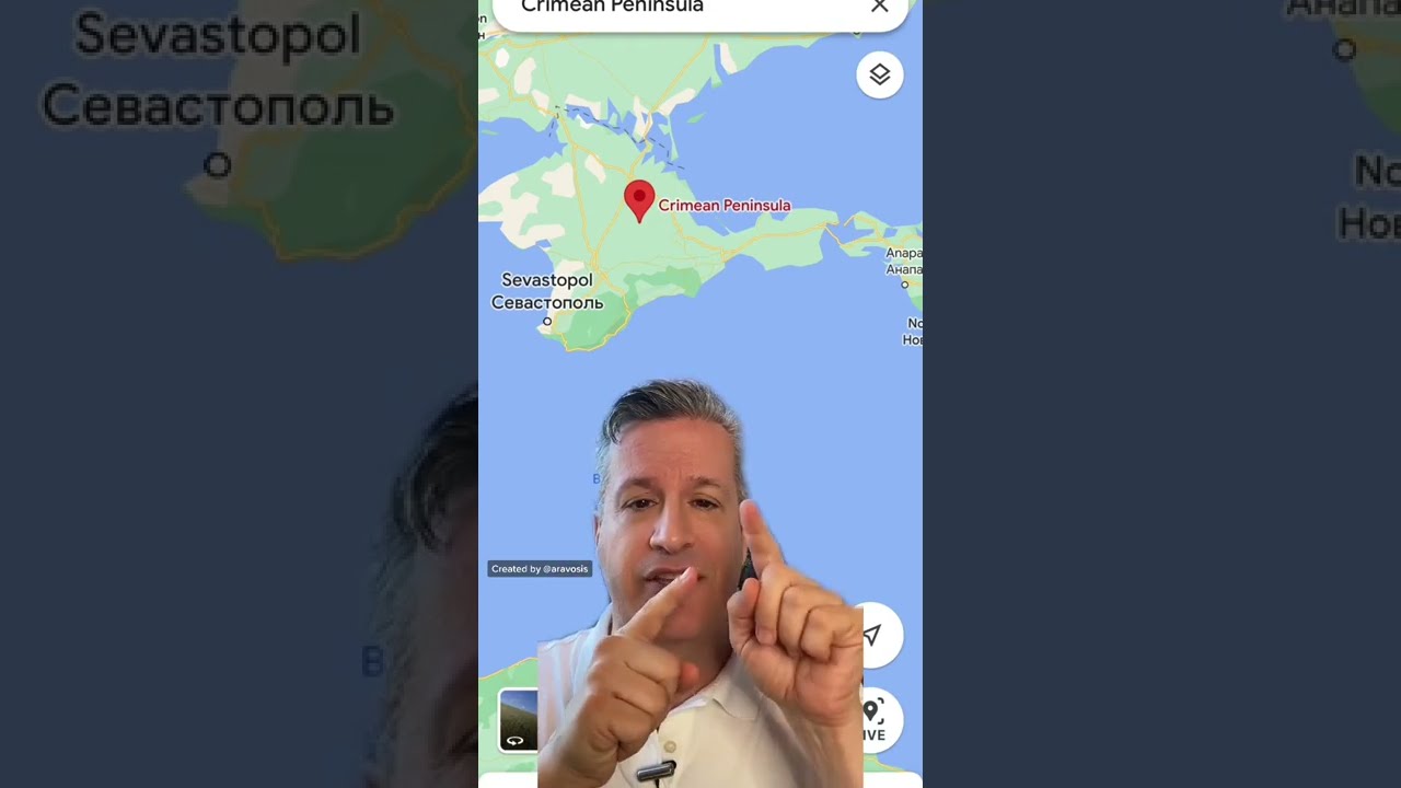 Google maps just gave Ukrainian Crimea to Russia