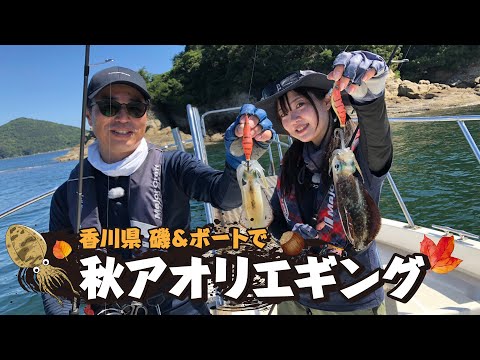 香川県　磯＆ボートで秋アオリエギング（ガッ釣り関西/2023年10月7日放送）