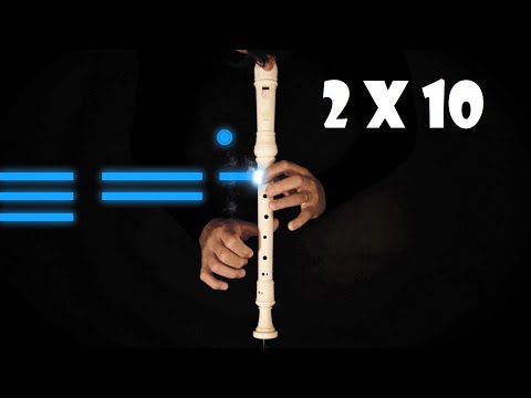 2 por 10 - DOIS POR DEZ - MUITO FÁCIL PARA FLAUTA DOCE INICIANTES