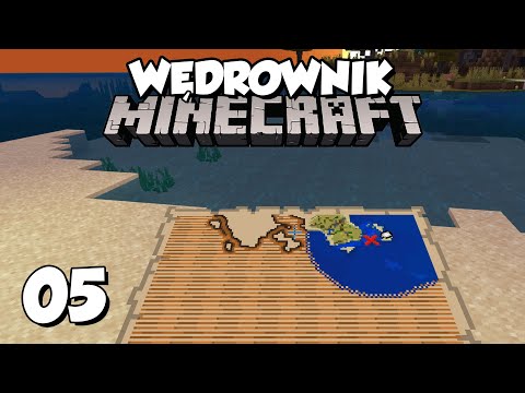 Wędrownik w Minecraft #05 - poszukiwanie skarbu (jak czytać mapę) | Minecraft Obieżyświat