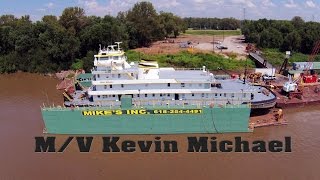 DJI phantom meets M/V Kevin Michael on dry dock