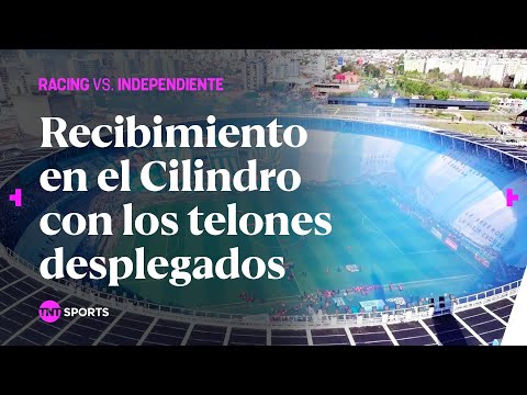ESPECTACULAR RECIBIMIENTO en el CILINDRO para RACING ante INDEPENDIENTE en el CLÁSICO de AVELLANEDA