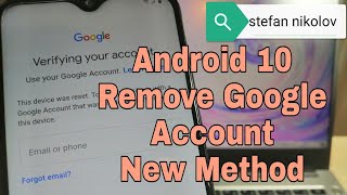 BOOM!!! Samsung A10 SM-A105F, Android 10, Remove Google Account, Bypass FRP. Without PC!!!
