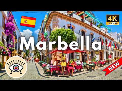 Marbella, Spain | 🐟 From a Fishing Village to a City of Millionaires 💎💲💲 4K Walk with SUBTITLES ✅