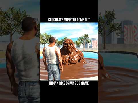 Chocolate Monster come out 🍫 indian Bike Driving 3d 🤯 | #ibd3d​ #gaming​ #shorts​ #gta5​