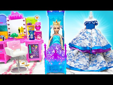 Puppenhaus der Prinzessin: Morgenroutine mit Elsa || FUN DIY 🏰👑