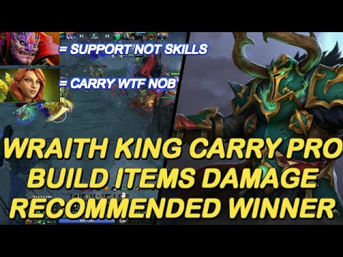 Dota 2 - New 7.26 Wraith King Carry Pro Build Items Damage/NashDota Winner