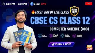 First Day Live | CS Class 12 Summer Batch (Python + MySQL + Networking) | CBSE 2027 Boards
