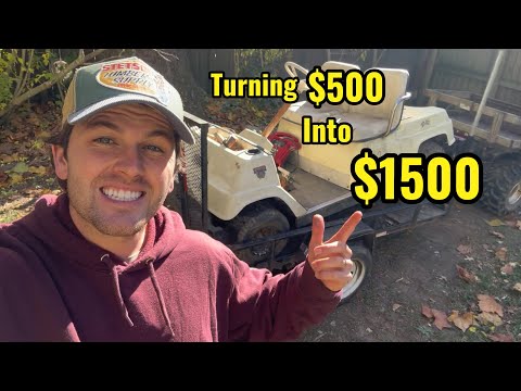 How to Turn $500 Into $1500 Flipping Old Golf Carts!