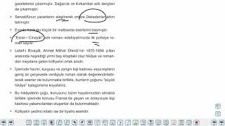 Eğitim Vadisi AYT Edebiyat 19.Föy Hikaye Konu Anlatım Videoları