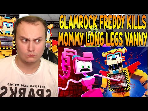 GLAMROCK FREDDY KILLS MOMMY LONG LEGS - Poppy Playtime FNAF Security Breach Animation | Reaction