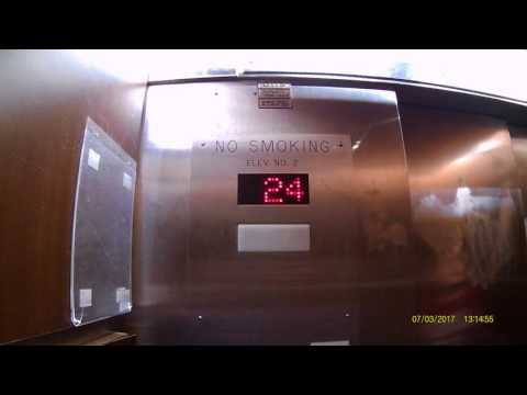 SLOW Semi-Moded Otis Black Button Elevators - Pittsburgh, PA