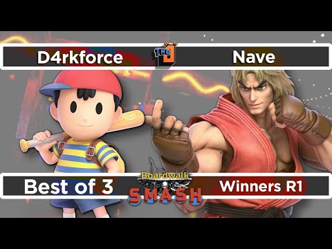 D4rkforce (Ness) vs Nave (Ken) Winners R1 - Boardwalk Smash #37 - SSBU