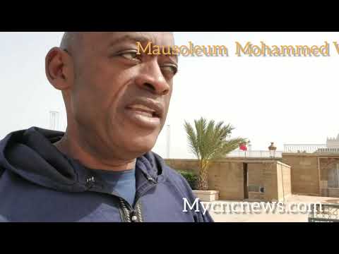 Yombo visits the Mausoleum Mohammed V in Rabat -Morocco