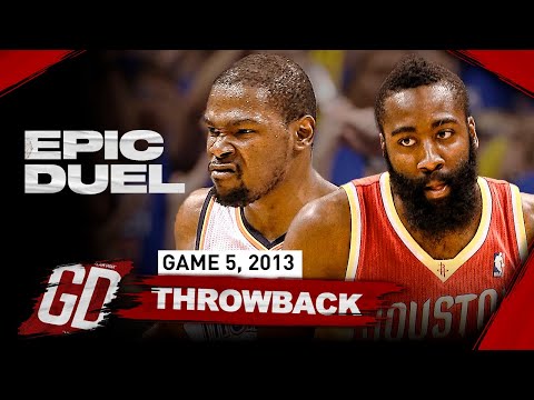 When Kevin Durant & James Harden BECAME VILLAINS 🔥EPIC Playoff Duel Highlights | Game 5, 2013