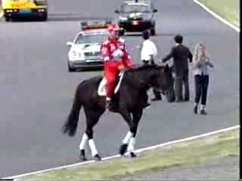 Schumi on a horse
