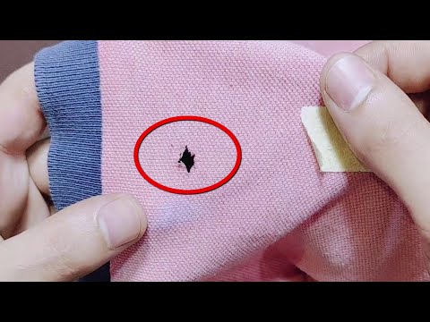 How to sew a hole on your T-shirt in a wonderful and elegant way