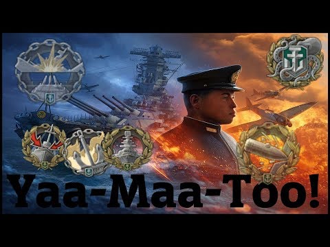 YAMATO 303K DMG eating enemy ships || World of Warships