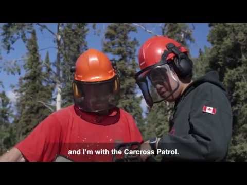 Junior Canadian Rangers Enhanced Summer Training - Wood cutting