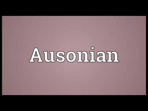 Ausonian Meaning