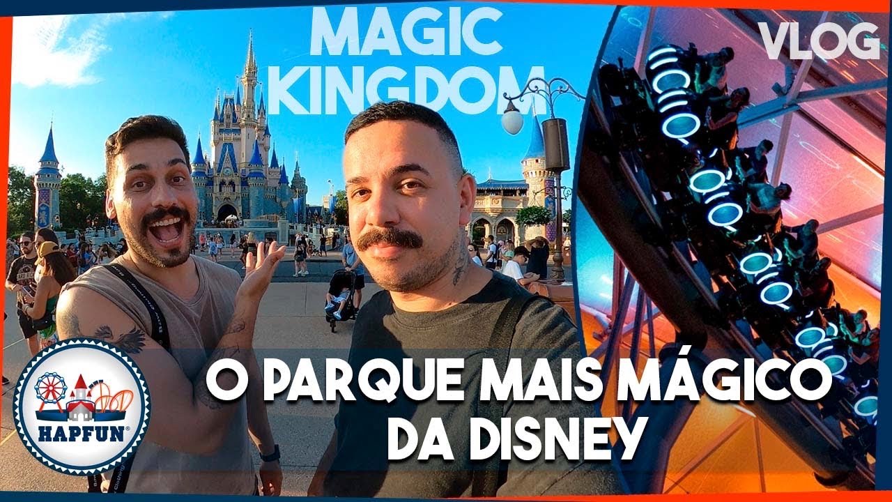 FINALMENTE andamos na TRON e CURTIMOS TUDO do MAIOR parque da DISNEY: Magic Kingdom | Hapfun