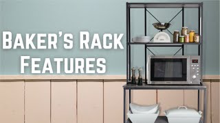 Features of Zenvida Bakers Rack