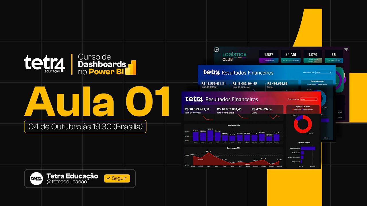 Aula 01 -  Construindo um dashboard profissional do Zero - Curso de Dashboards no Power BI