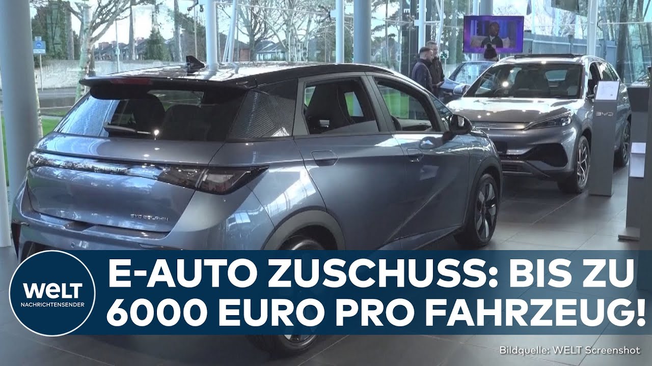 DEUTSCHLAND: Neues E-Auto-Förderprogramm - Bis zu 6000 Euro Zuschuss rückwirkend ab Januar möglich!