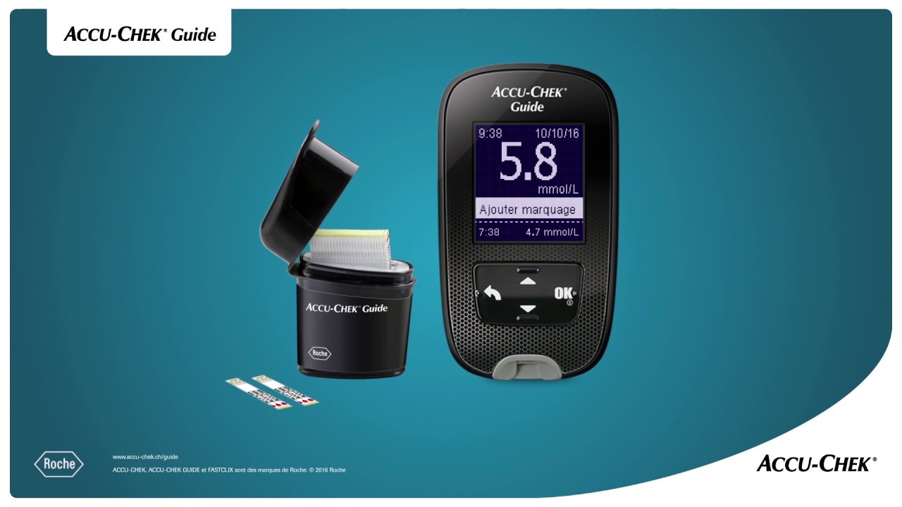 Accu-Chek Guide: Réglage et utilisation