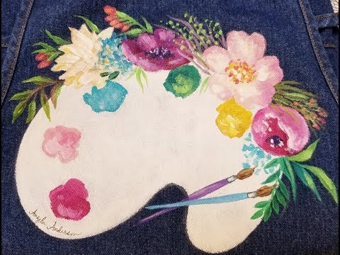 🎨Artist Apron LIVE Acrylic Painting Tutorial