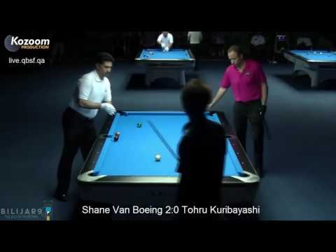 Shane Van Boening vs Tohru Kuribayashi   Last16 2014 World 9 ball Championship