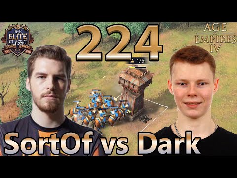 SortOf vs Dark - The Elite Classic - Qualifier 2 - BO5 - Age of Empires 4 - Cast 224