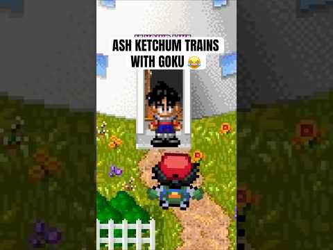 Ash Ketchum trains with Goku ???? #pokemon #shorts
