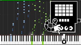 Metal Crusher - Undertale [Piano Tutorial] (Synthesia)