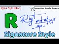 ✔️ Riya Manhas Name Signature Style Request Done