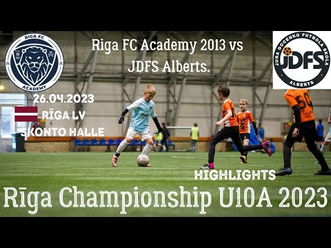Riga FC Academy 2013 vs JDFS Alberts  Highlights｜ RĪGAS PILSĒTAS 2023.GADA JAUNATNES ČEMPIONĀTS U10A